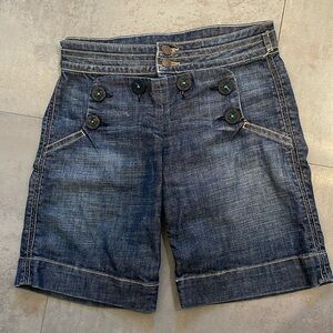 Vintage Hudson denim sailor shorts jorts bermudas sz 28